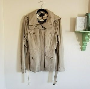 NWT Burberry Brit Khaki Cotton Jacket